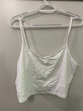 SHEIN White Mini Cropped Tank Top 1X
